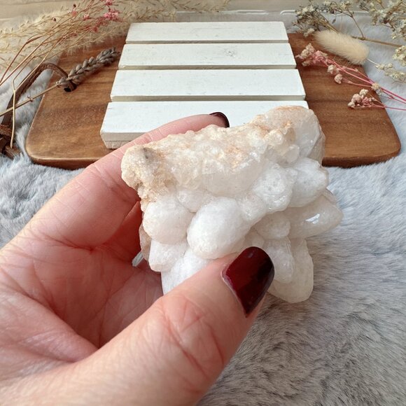 Beautiful Sahara Snow Quartz Crystal Cluster - Picture 5 of 7